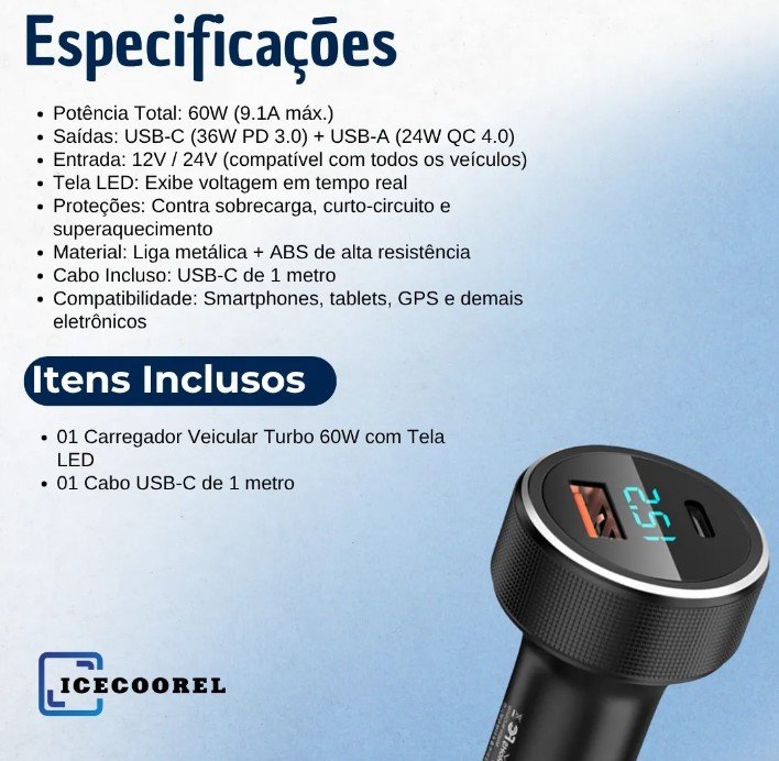 Carregador Veícular