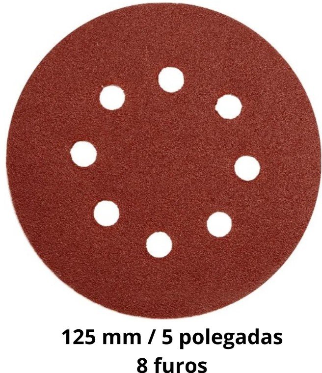 DISCO LIXA 8 FUROS