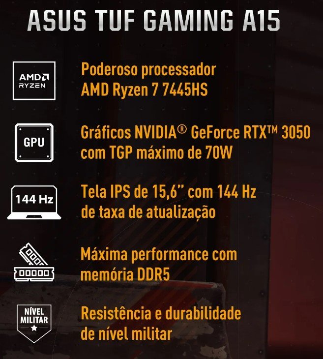 NOTEBOOK TUF GAMING A15