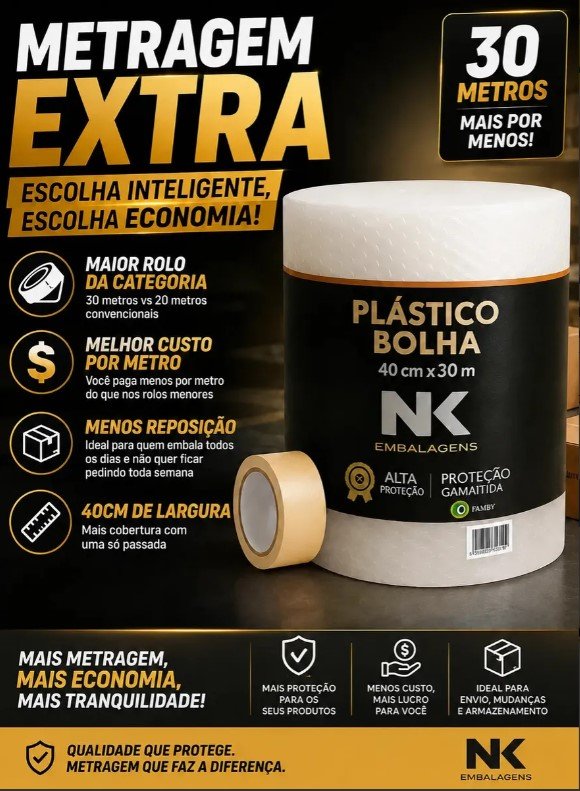 Plástico bolha bobina