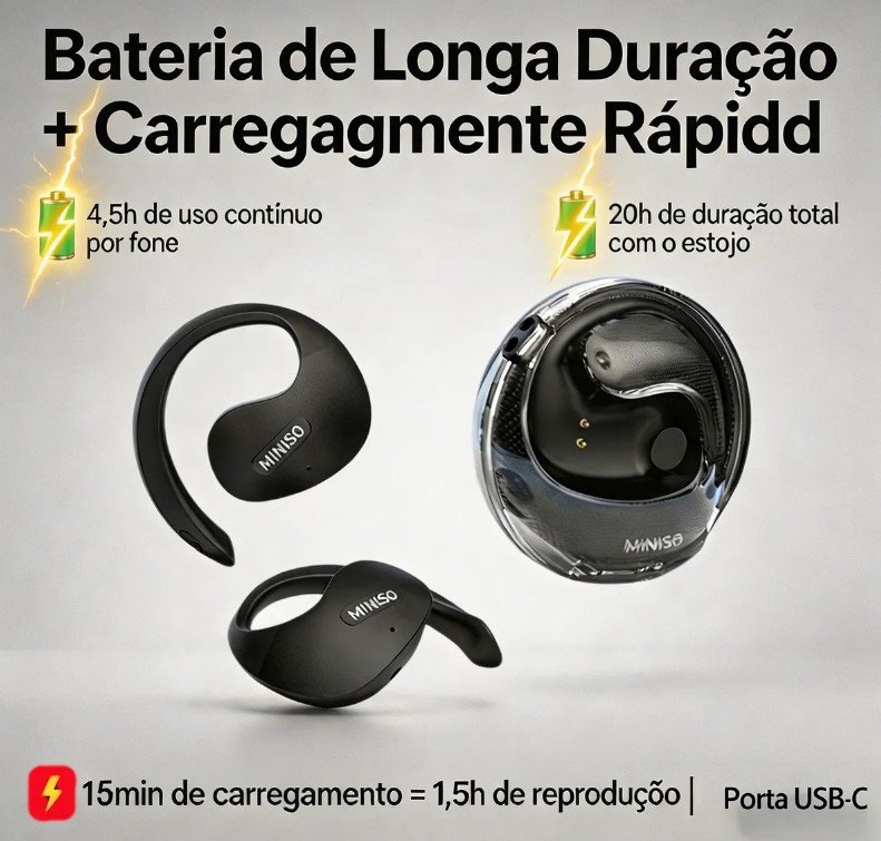 Fone de ouvido bluetooth