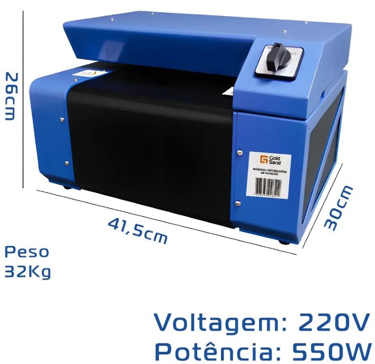 Máquina Trituradora Papelão