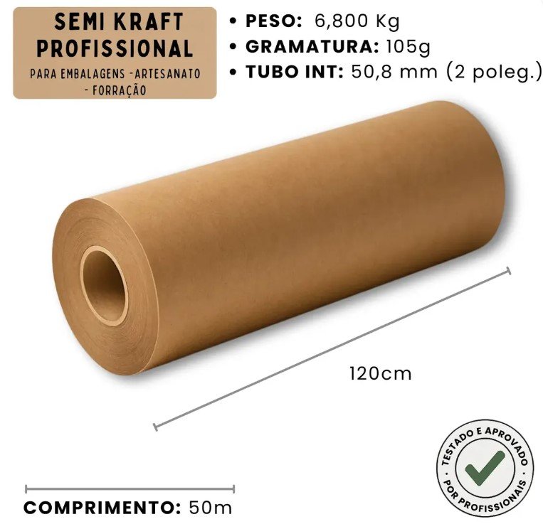 Papel Pardo Em Rolo