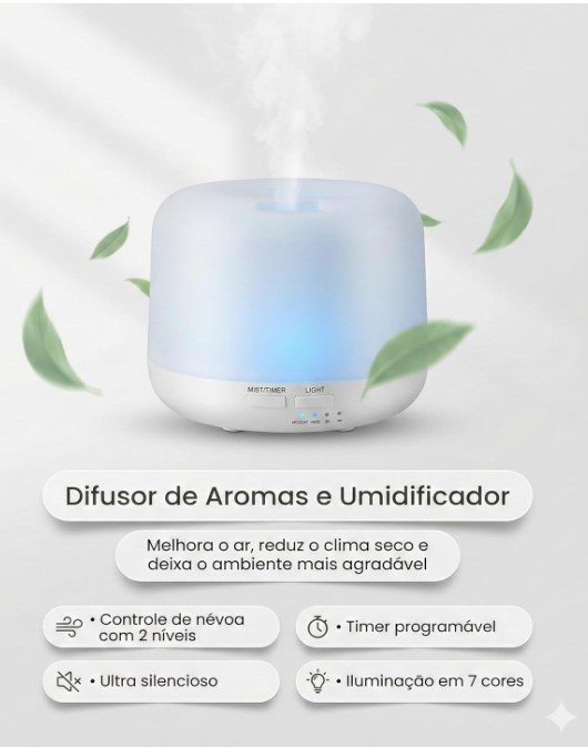 Umidificador De Ar 500 ml